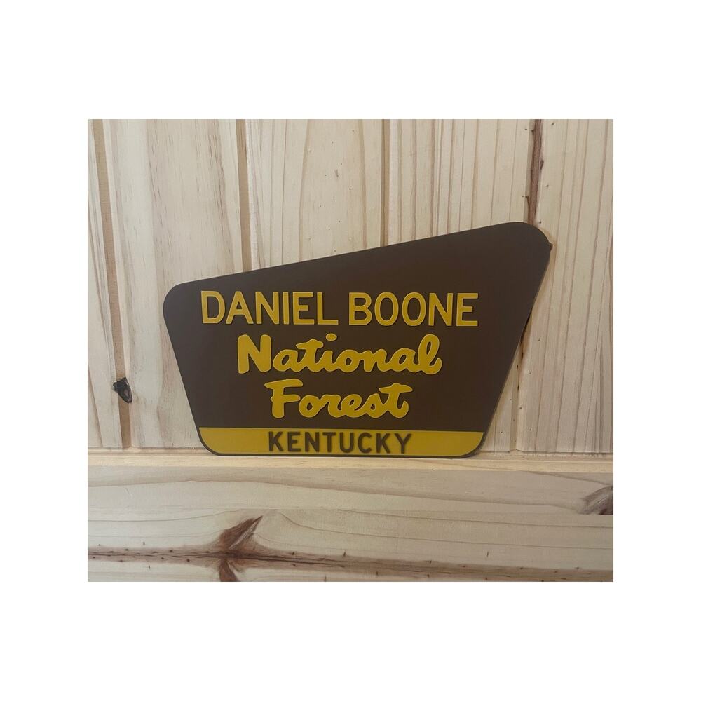 Daniel Boone National Forest Kentucky Sign Hike Trail Camp Outdoors